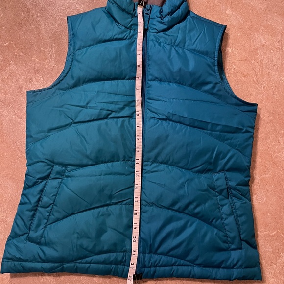 Lands’ End Teal Down Vest - Picture 8 of 8